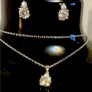 New Earrings & necklace set 925 sterling silver